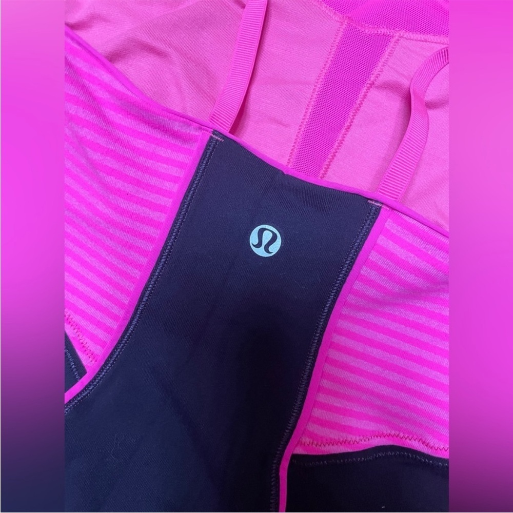 Lululemon Athletica Pink and Black Tank Top - Picture 5 of 6